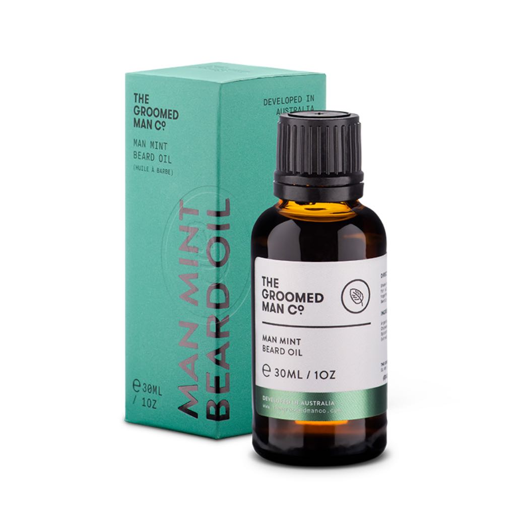 The Groomed Man Co Man Mint Beard Oil