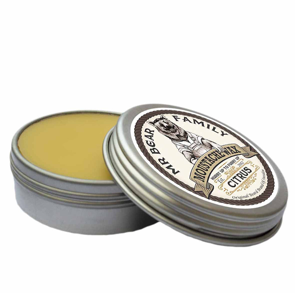 Mr Bear Family Citrus Moustache Wax