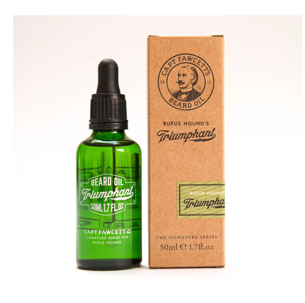 captain fawcett rufus hound's triumphant beard oil