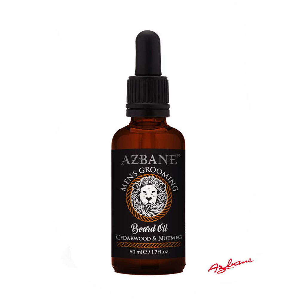 Azbane Cedarwood and Nutmeg Moroccan Argan Beard Oil
