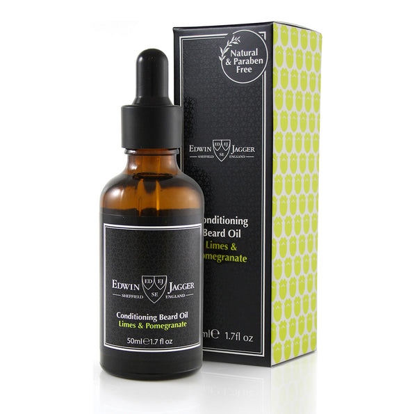 Edwin Jagger Lime and Pomegranate Conditioning Beard Oil, 