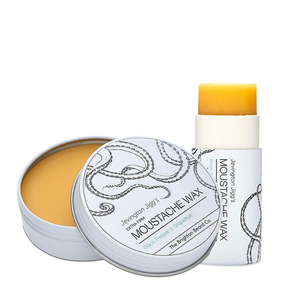 Brighton Beard Company - Jevington Jigg's Black Pepper and Grapefruit EXTRA FIRM Moustache Wax